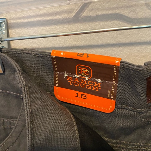 Ranch Tough Womens 16 Shorts size RT Cargo FLEX Wolf Grey NWT - Picture 8 of 12